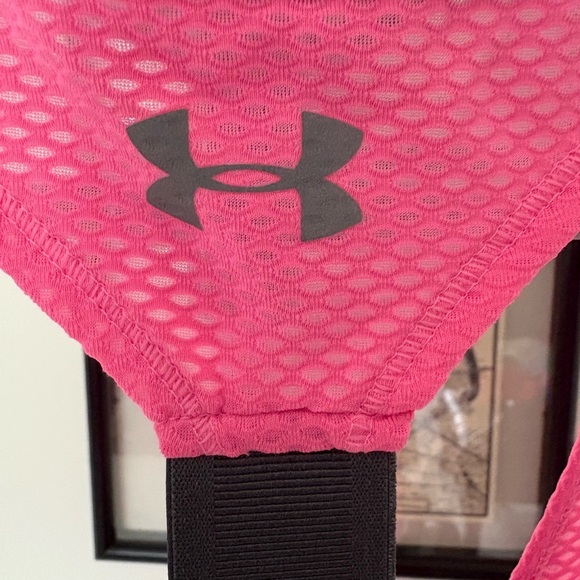 Pink Under Armour Women's Racerback Tank Top, Size M - Picture 4 of 4
